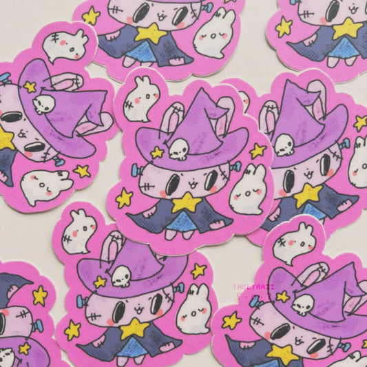Tabetaaii • Bunny Witch Vinyl Sticker