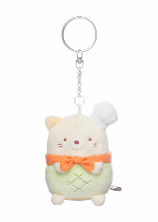 Sumikkogurashi • Neko Melon Bread Baker Plush Keychain