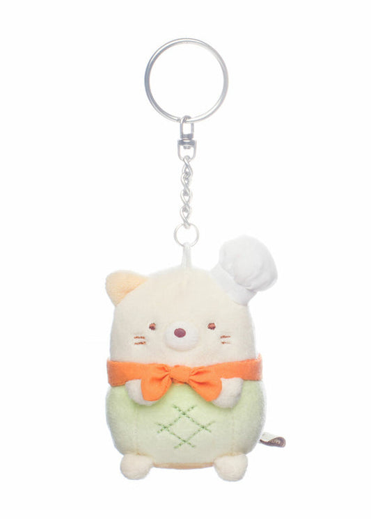 Sumikkogurashi • Neko Melon Bread Baker Plush Keychain