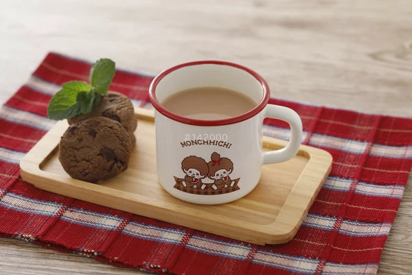 Monchhichi • Enamel Mug, Imported Japan