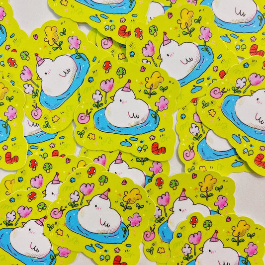 Tabetaaii • Party Duck Stickers Vinyl Sticker