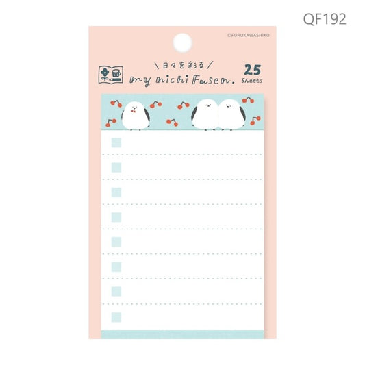 Birdie Checklist Sticky Notes, Imported Japan