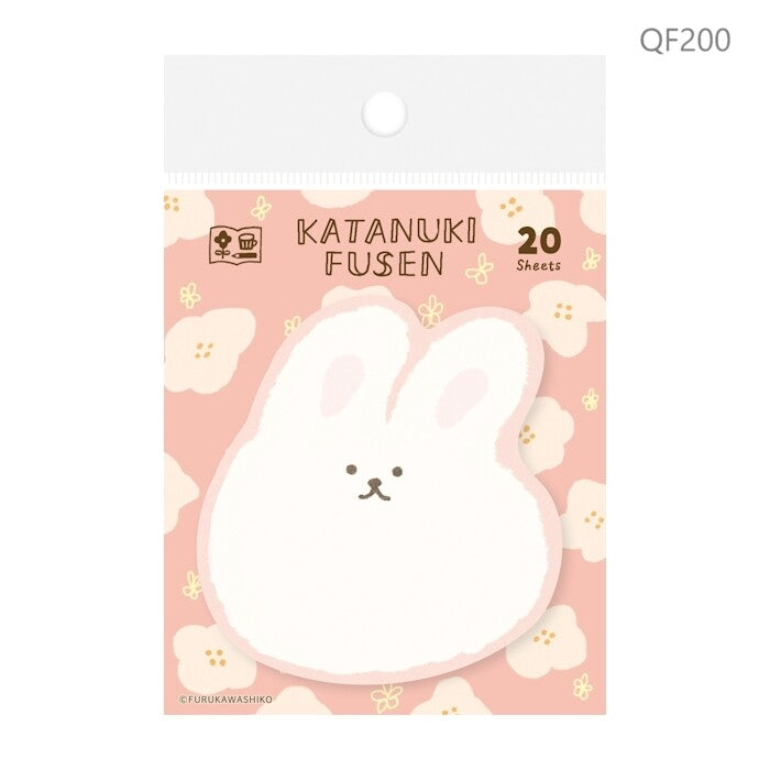 Fluffy Bunny, Die-Cut Sticky Notes, Imported Japan