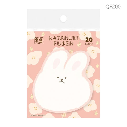 Fluffy Bunny, Die-Cut Sticky Notes, Imported Japan