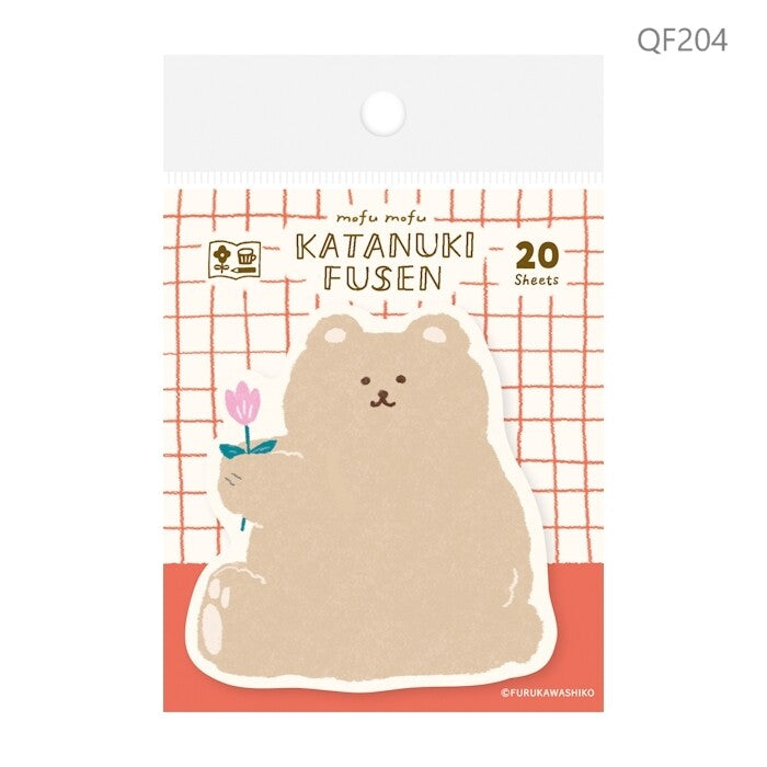 Fluffy Bear, Die-Cut Sticky Notes, Imported Japan