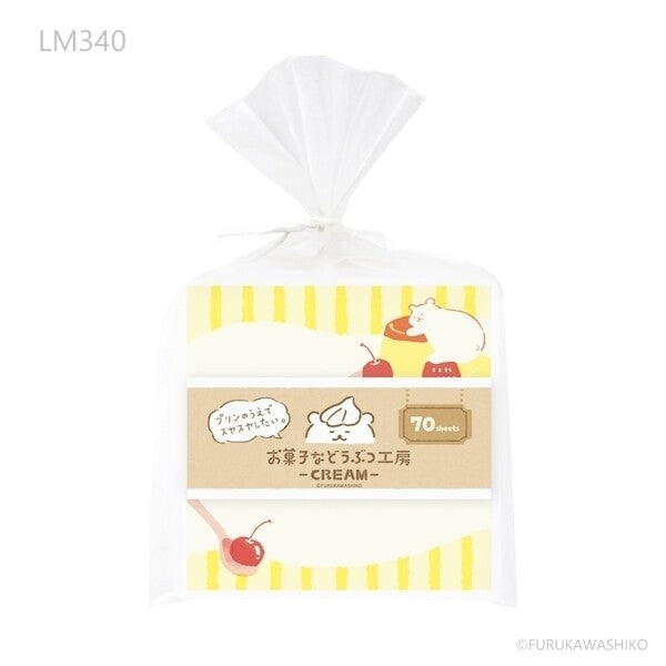 Bear Flan Sweet Shop Memo Pad, Imported Japan