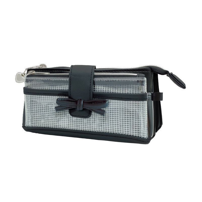 Black Bow Y2K Pencil Makeup Case, Imported Japan