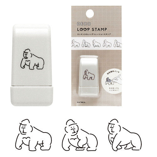 Deco • Gorilla Loop Stamp, Imported Japan