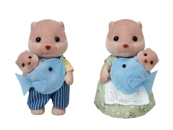 Calico Critters • Sylvanian Families, Splashy Otter Family, Imported Japan