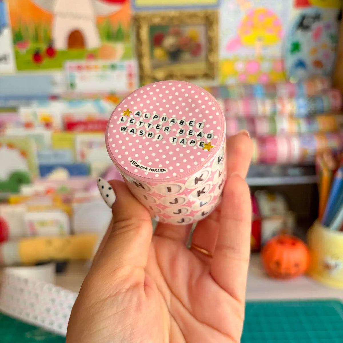 Veronica Porlier • Alphabet Letter Bead Sticker Washi Tape