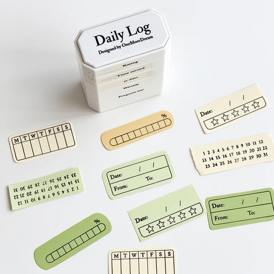 Daily Log 5-in-1 Stamp Set Planner