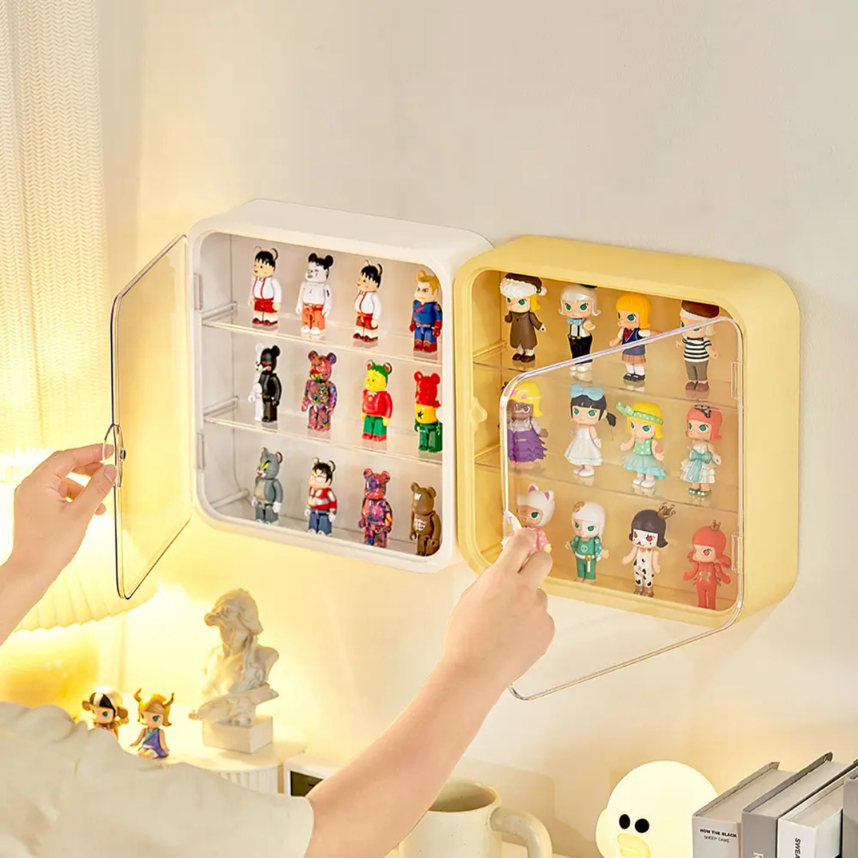 Square Wall Mounted Multi-Color Blind Box Toy Display Case