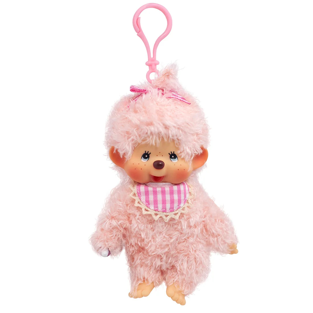 Monchhichi • Fluffy Pink Girlie Pop Keychain