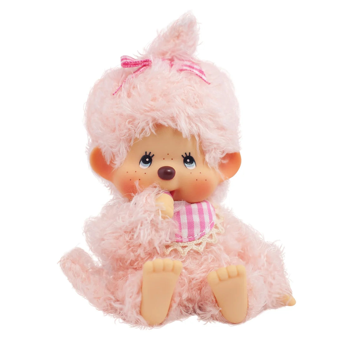 Monchhichi • Fluffy Pink Girlie Pop Keychain