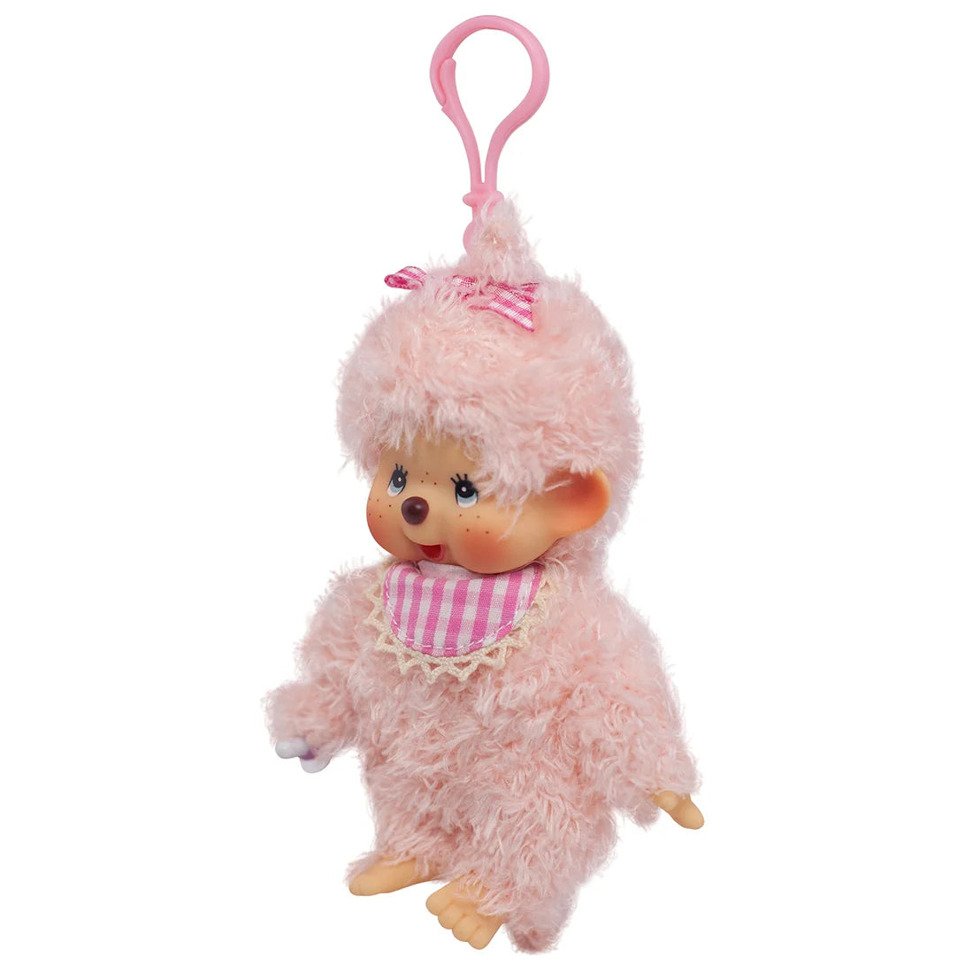Monchhichi • Fluffy Pink Girlie Pop Keychain