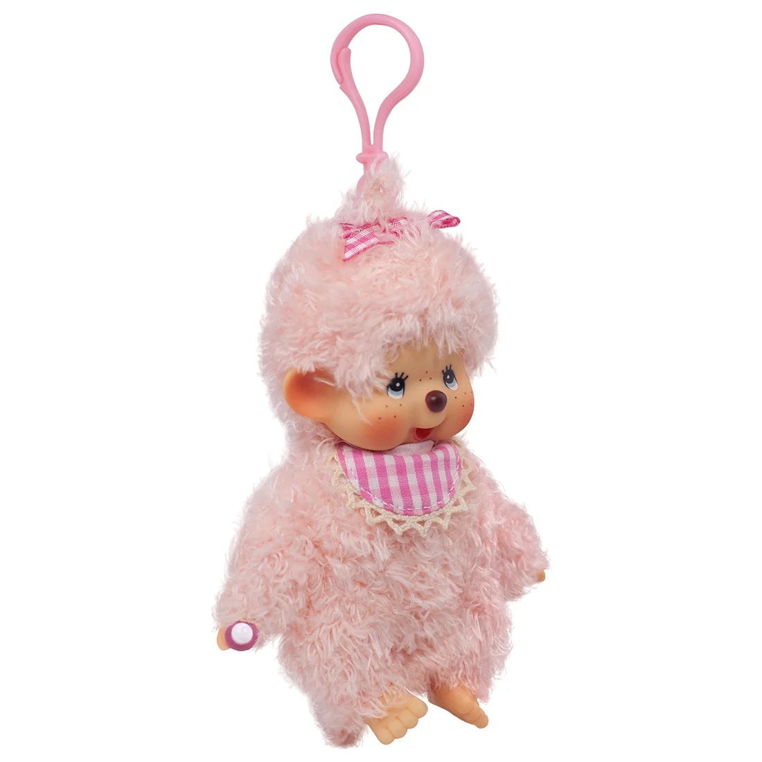 Monchhichi • Fluffy Pink Girlie Pop Keychain