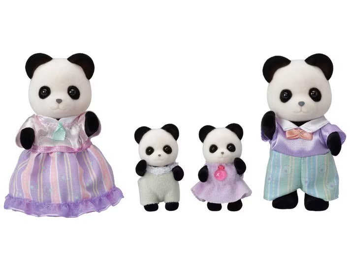Calico Critters • Sylvanian Families, Pookie Panda Family, Imported Japan