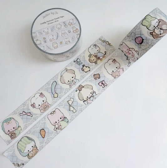 Atelier by Jo • Blue Vintage Cuddly Portraits, Washi Tape