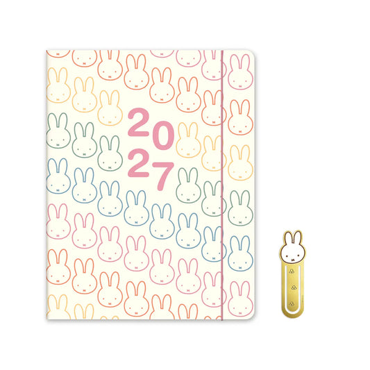 Miffy • 2027 A Year in Color Just Right Monthly Planner with Enamel Charm Bookmark