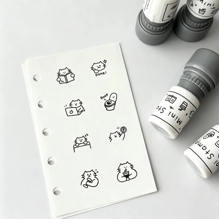 Self - Inking Mini Cat Stamps