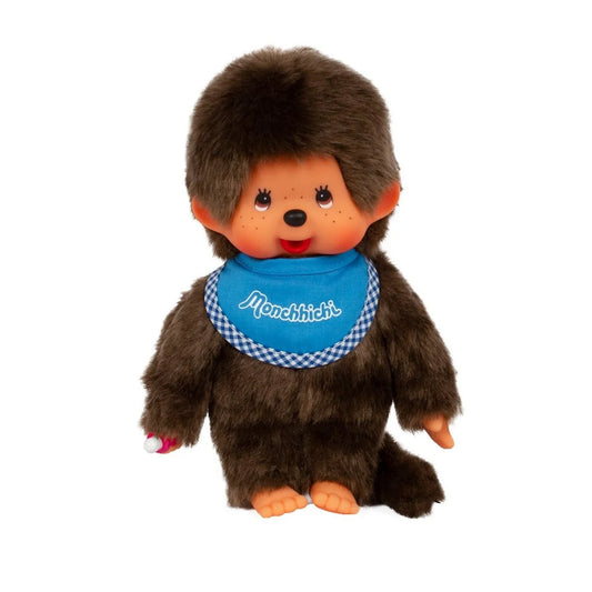 Monchhichi • Classic Boy Blue Bib Plush