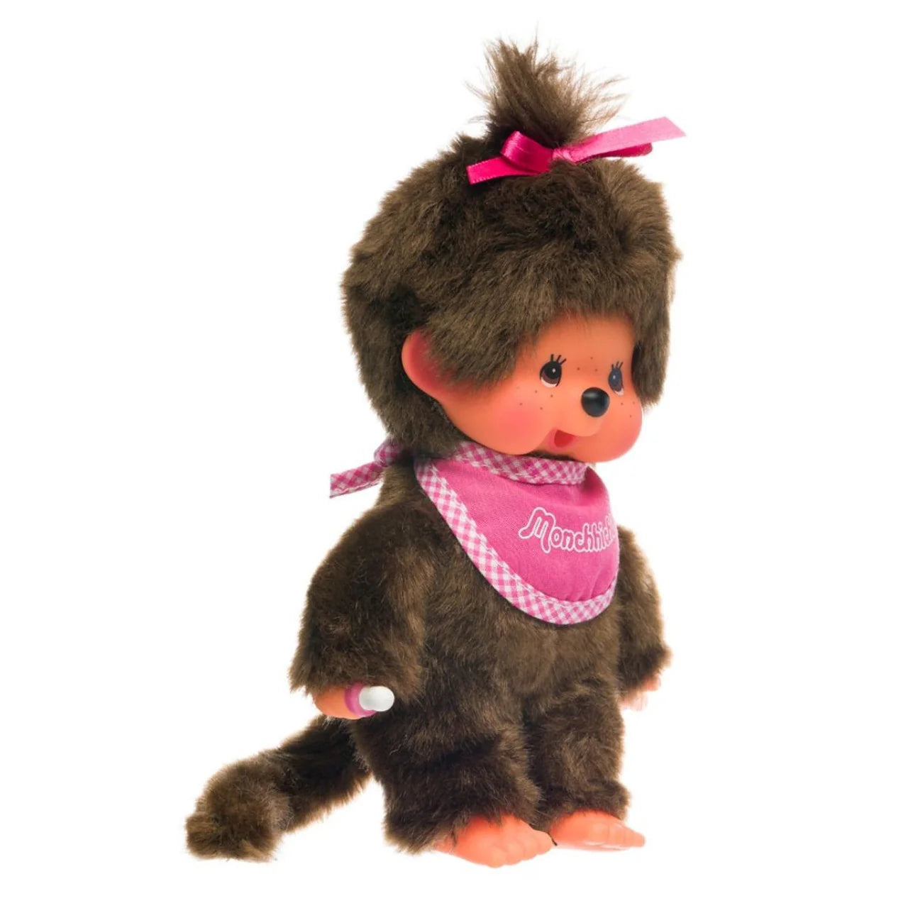Monchhichi • Classic Girl Pink Bib Plush