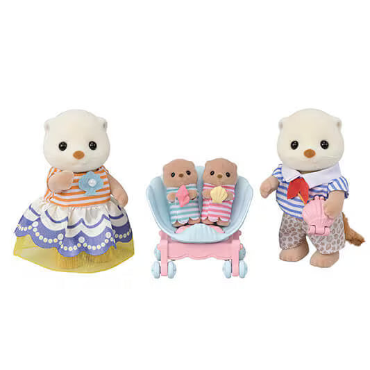 Calico Critters • Sylvanian Families, Sea Otter Family Set, Imported Japan