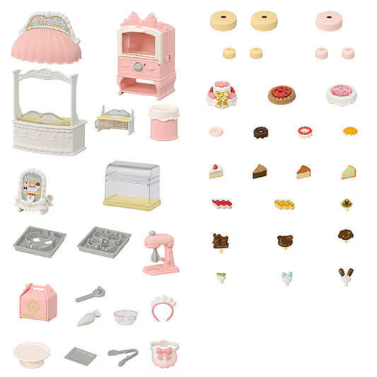 Calico Critters • Sylvanian Families, Village Cake Shop Starter Set, Imported Japan