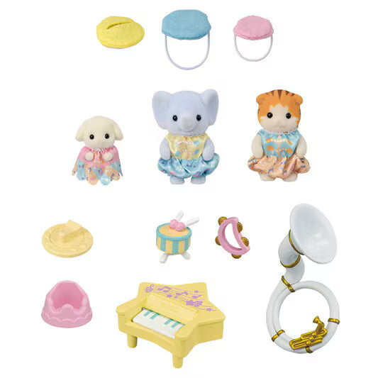 Calico Critters • Sylvanian Families, Nursery Recital Music Band Set, Imported Japan