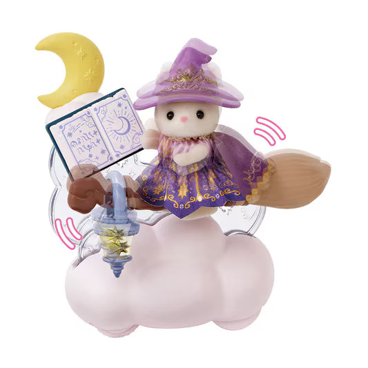 Calico Critters • Sylvanian Families, Little Tales Collection: Flying Broom in the Moonlight,  Imported Japan