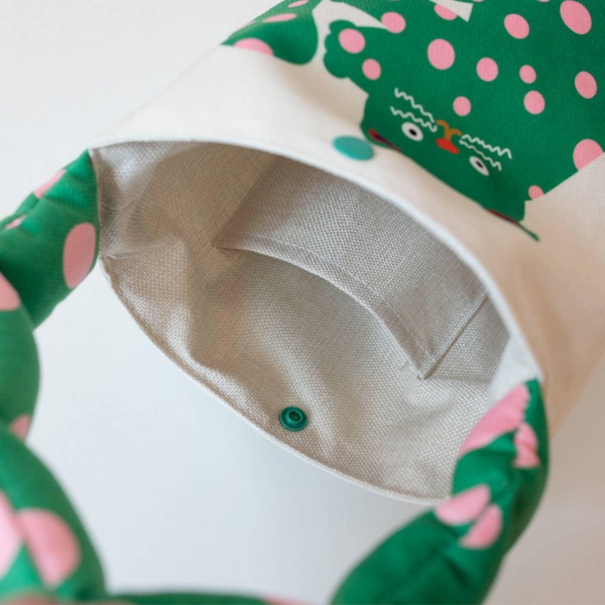 Bubble Handle Cute Art Cat Bucket Hand Bag