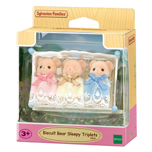 Calico Critters • Sylvanian Families, Biscuit Bear Sleepy Triplets, Imported Japan