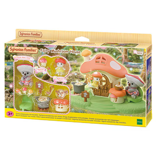 Calico Critters • Sylvanian Families, Fairy Mushroom House Set, Imported Japan
