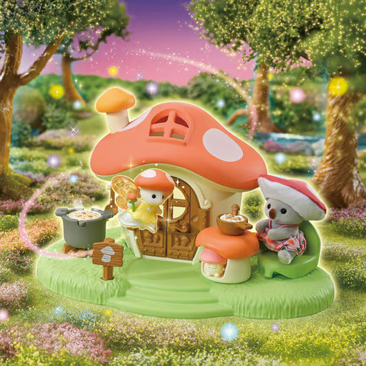 Calico Critters • Sylvanian Families, Fairy Mushroom House Set, Imported Japan