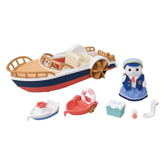 Calico Critters • Sylvanian Families, Seal Sailor's Leisure Boat, Imported Japan