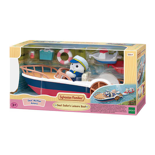 Calico Critters • Sylvanian Families, Seal Sailor's Leisure Boat, Imported Japan