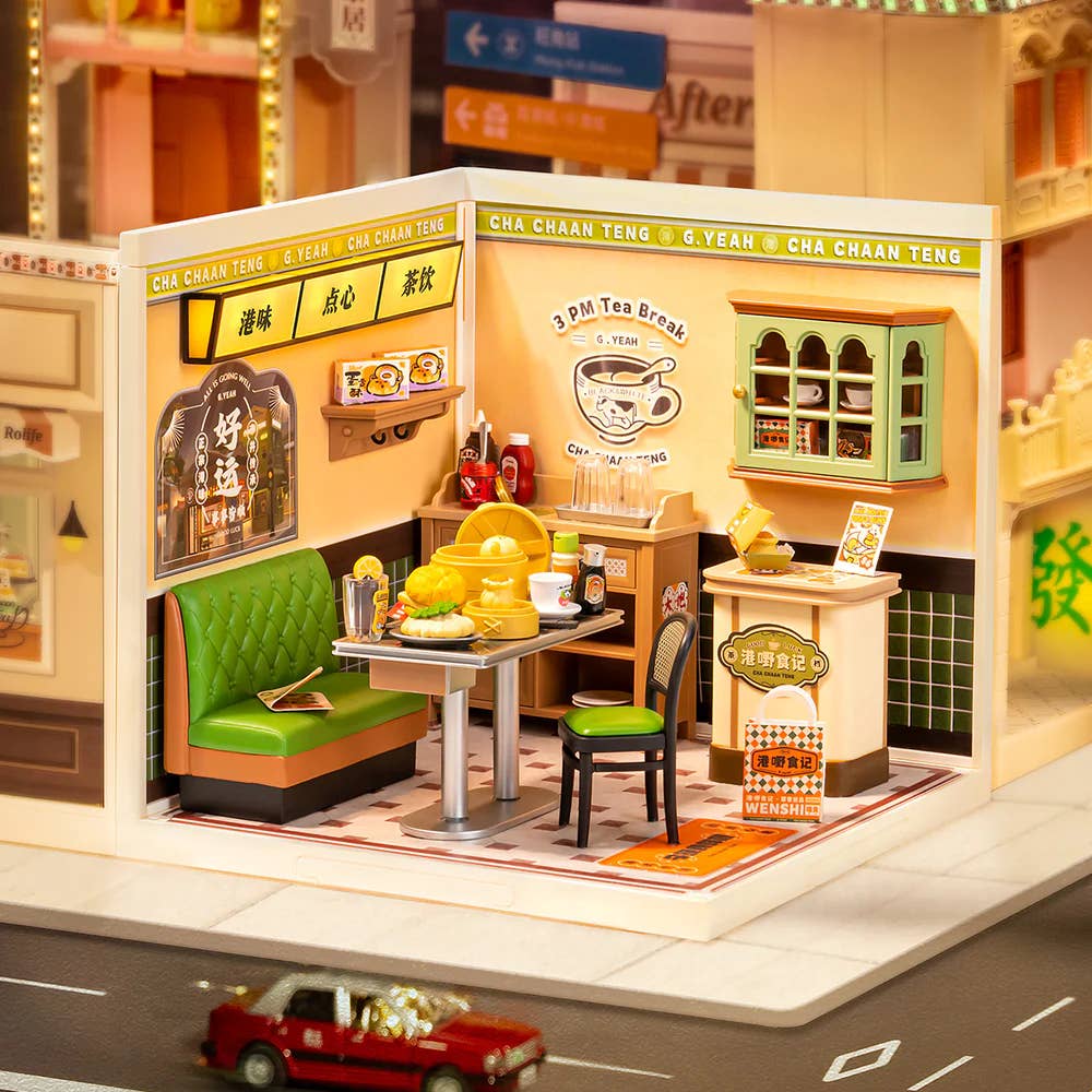 Rolife • Hong Kong Bites Cafe, DIY Book Nook Miniature Kit