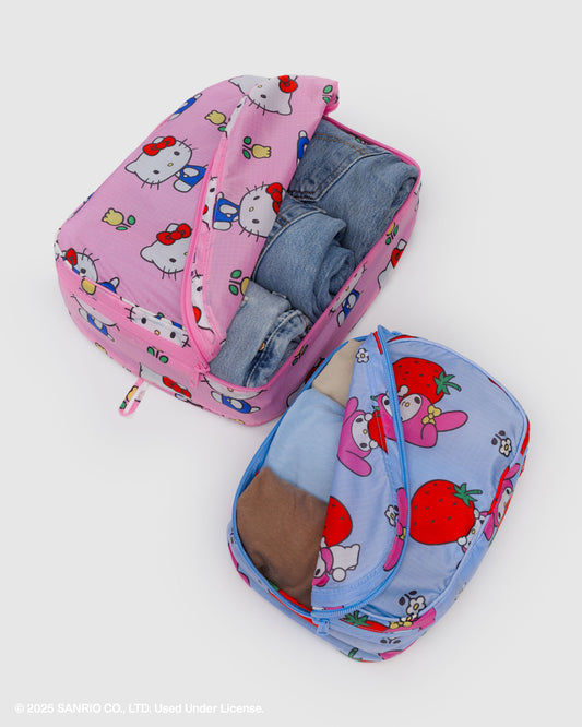 Baggu X Sanrio • Packing Cube Set, Hello Kitty & Friends Florals