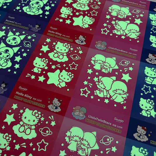 Sanrio • Glow in the Dark Wall Stickers Decor