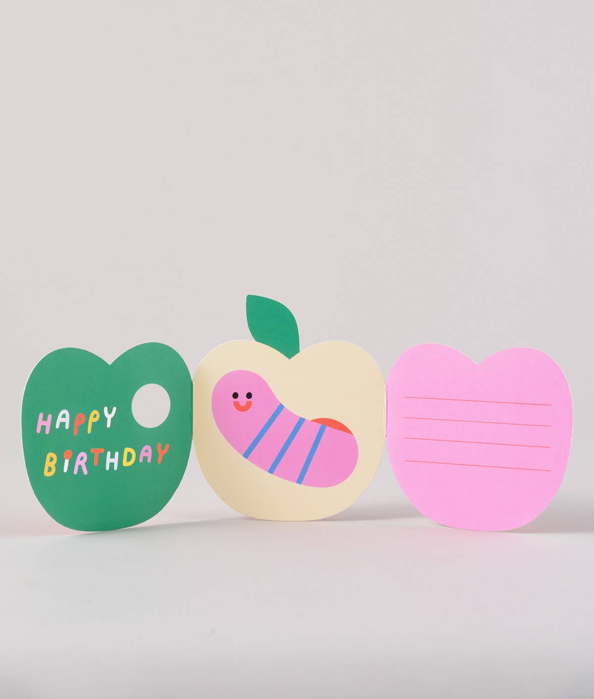 'Apple'  Fold Out BirthdayGreeting Card