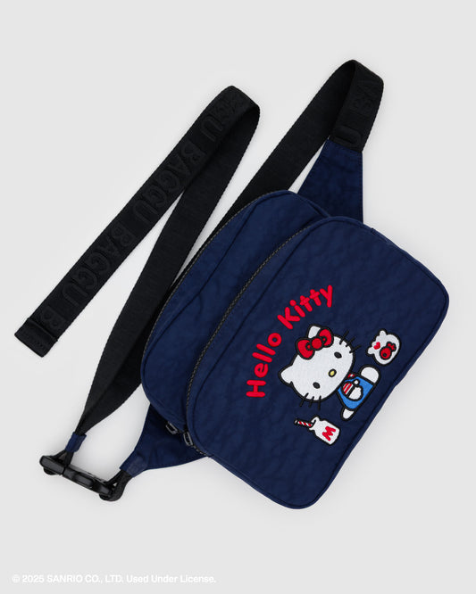 Baggu X Sanrio • Fannypack, Embroidered Hello Kitty Milkshake