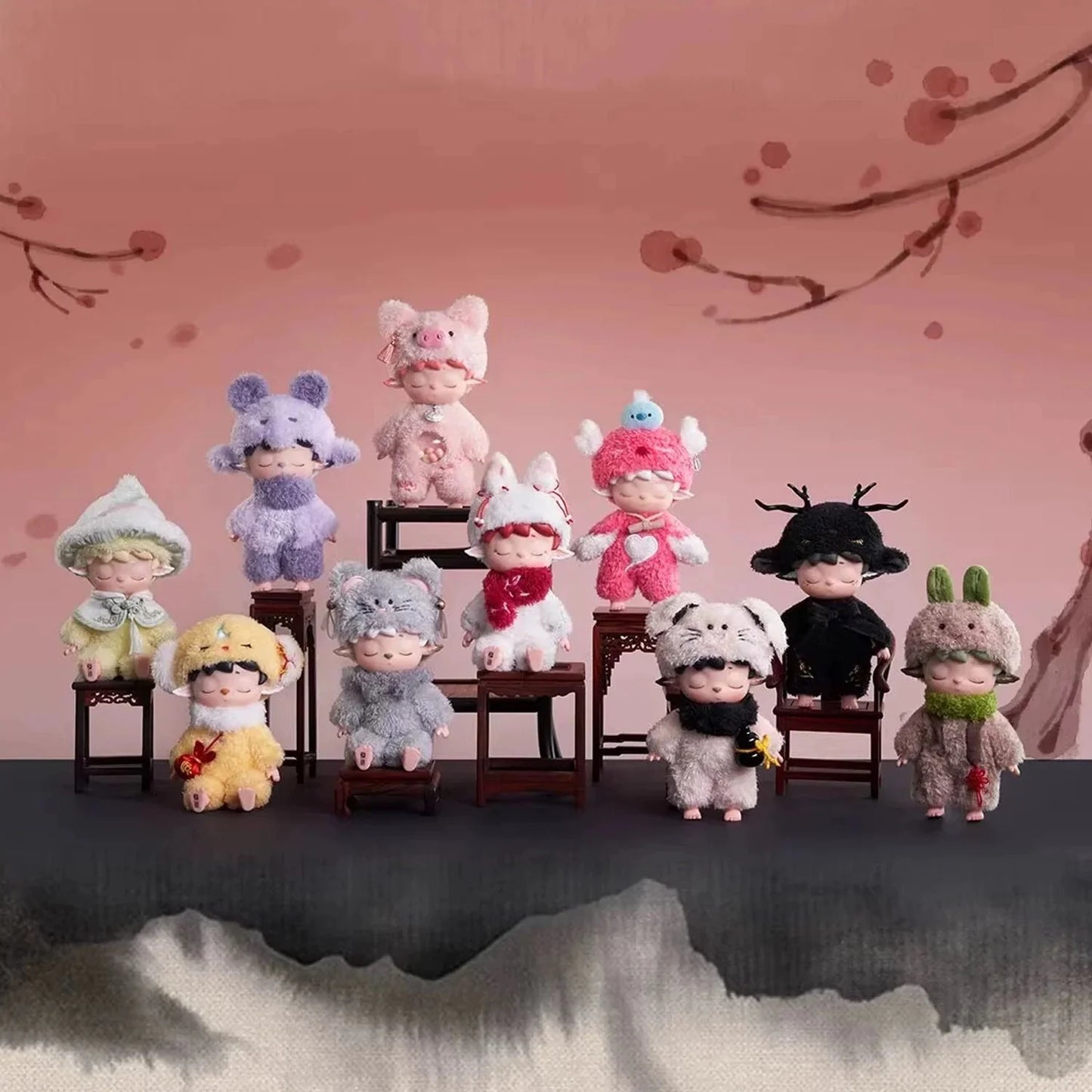 MIMI • Leisurely Elf Series Vinyl Plush Keychain Blind Box