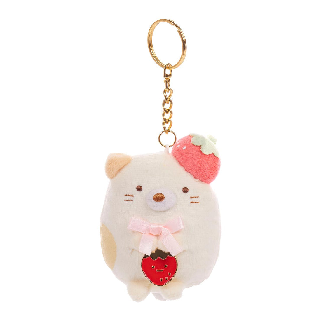 Sumikkogurashi • Neko, Strawberry Series Plush Keychain