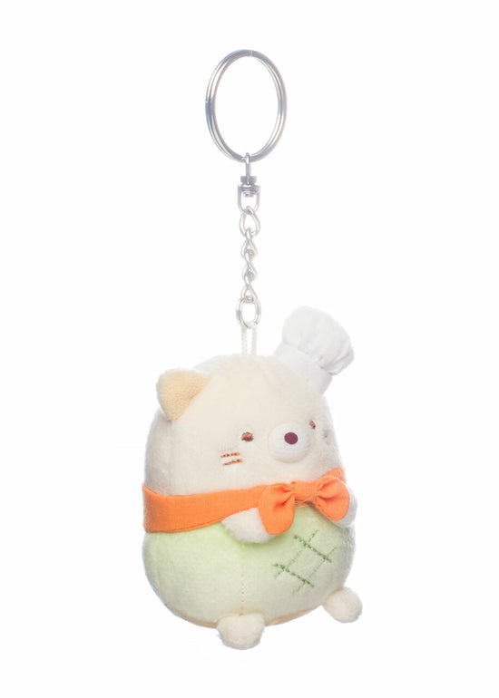 Sumikkogurashi • Neko Melon Bread Baker Plush Keychain