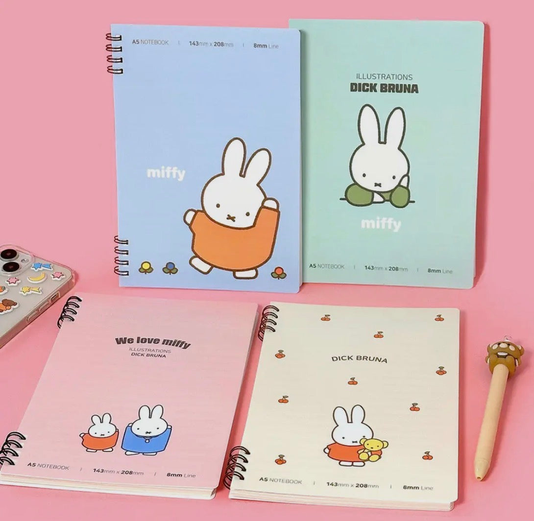 Miffy • Twin-Ring A5 Notebook, Imported S Korea