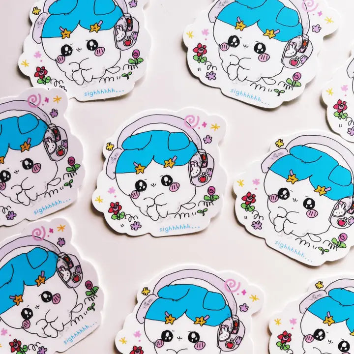 Tabetaaii • Chiikawa Sighhhh... Vinyl Sticker