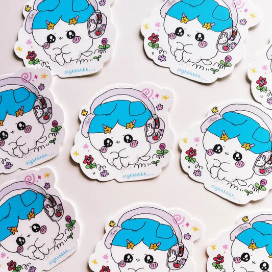 Tabetaaii • Chiikawa Sighhhh... Vinyl Sticker