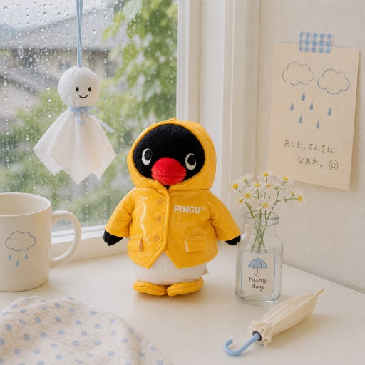 Pingu • Raincoat Plush Keychain, Imported South Korea