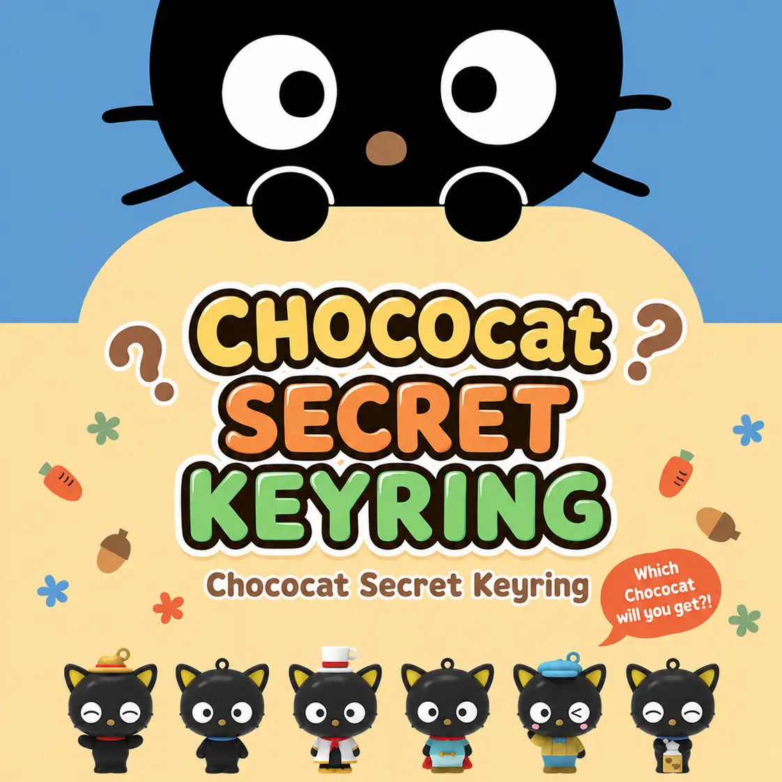 Chococat • Figure Keychain Blind Box, Imported S Korea