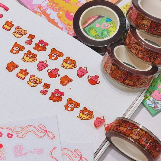 Tabetaaii • Rilakkuma Clear Washi Tape